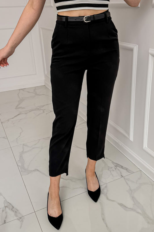 Trousers with asymmetrical legs by Milo (With Belt)